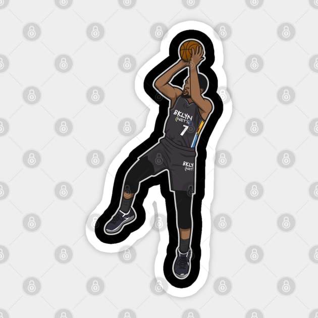 Kevin Durant Fade Away Cartoon Style Sticker by ray1007